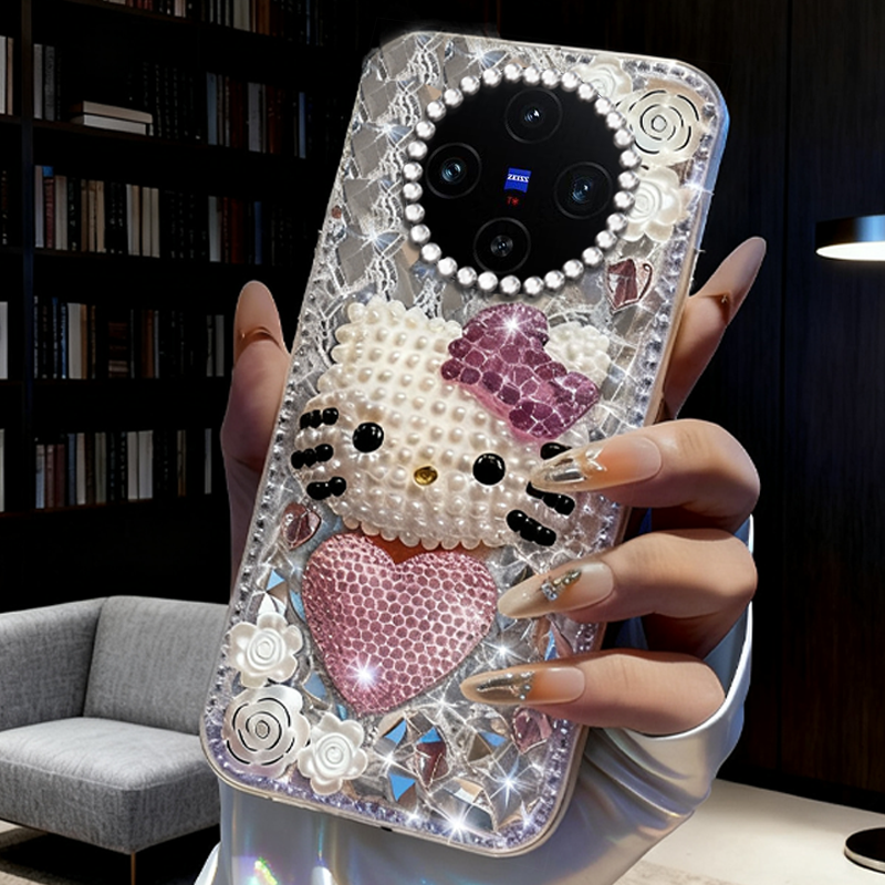 高端奢华镶钻手机壳，不掉钻，不发黄