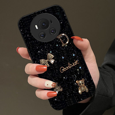 高级细闪适用荣耀Magic6手机壳外壳X60GT女款5pro小众X10Max新款WIKO Hi 畅享60Pro保护套4Pro全包X50i+