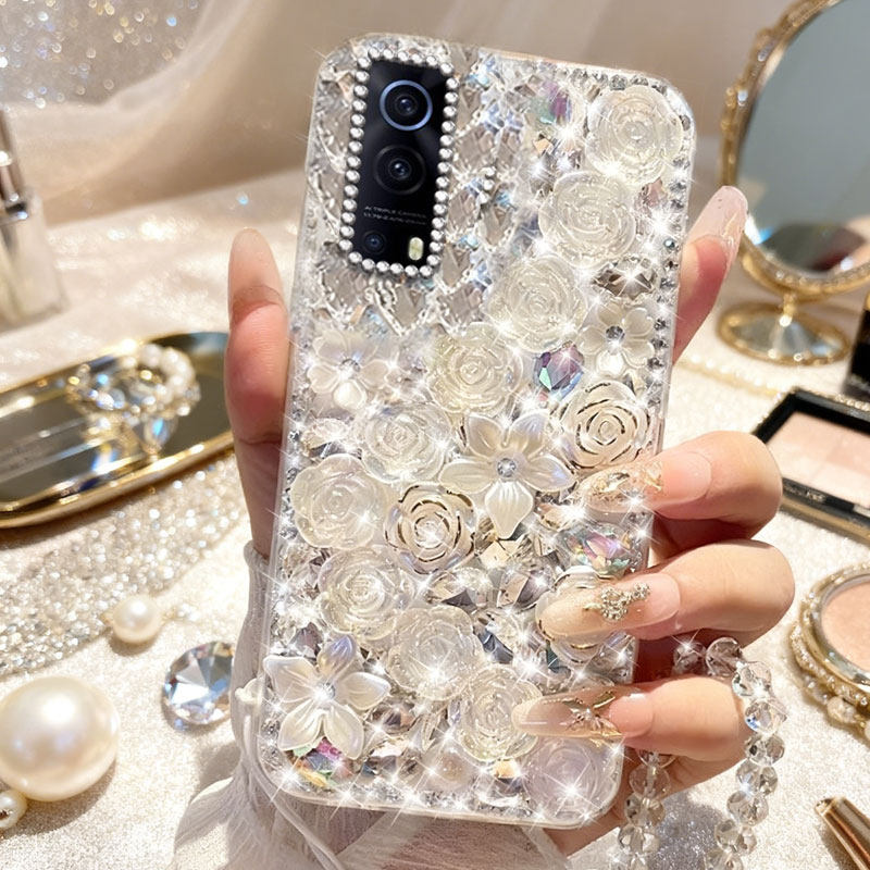 高端奢华镶钻手机壳，不掉钻，不发黄