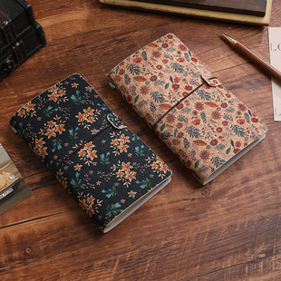 tn活页手账本复古旅行记事本活页笔记本文具小随身韩国创意手帐本少女心小清新简约ins风文艺学生日记本