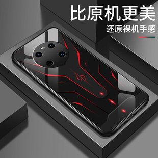 适用华为鼎桥m40手机壳雷鸟FF1简约情侣机甲玻璃硬壳超薄保护套FFALCON新款 潮牌外壳 镜头全包防摔软壳5G男款