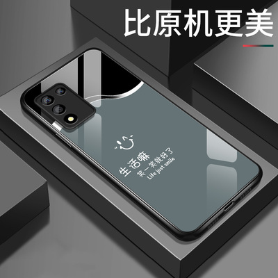 适用oppok9x手机壳k7简约高级k3笑一笑k9s玻璃硬壳k5保护套新款k9pro镜头k1全包防摔软壳OPPO网红k7x男款外壳