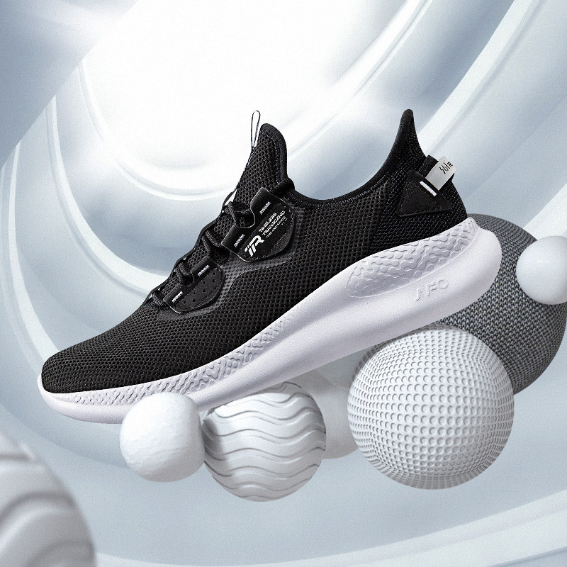 361男鞋运动鞋2025夏季鞋子轻便跑鞋NFO软底减震网面透气跑