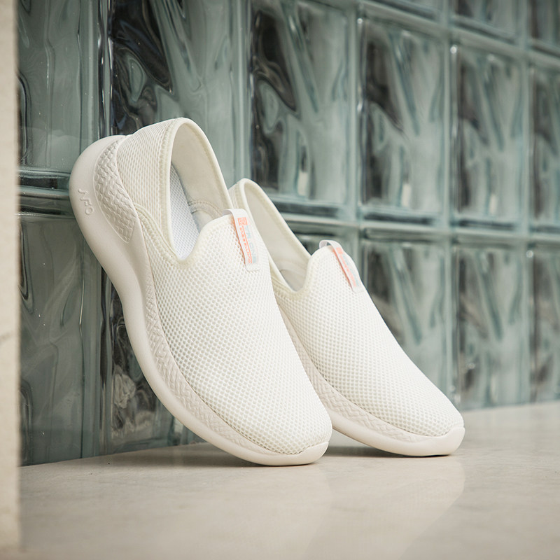 361女鞋运动鞋夏季新款网面透气一脚蹬懒人鞋休闲鞋轻便软底网鞋