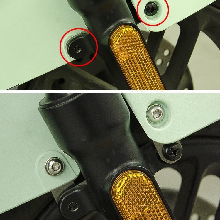 适配电动挡泥板加高支架改装适用九号电动车MMAX110P挡水板增高F4