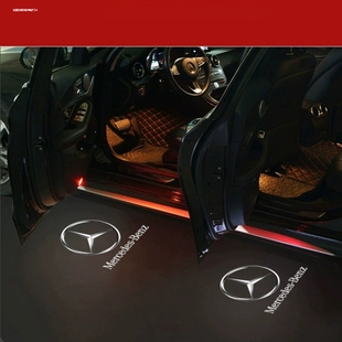 适用奔驰迎宾灯c级e级e300 260l glc/glb cla车门A/S级gla200氛