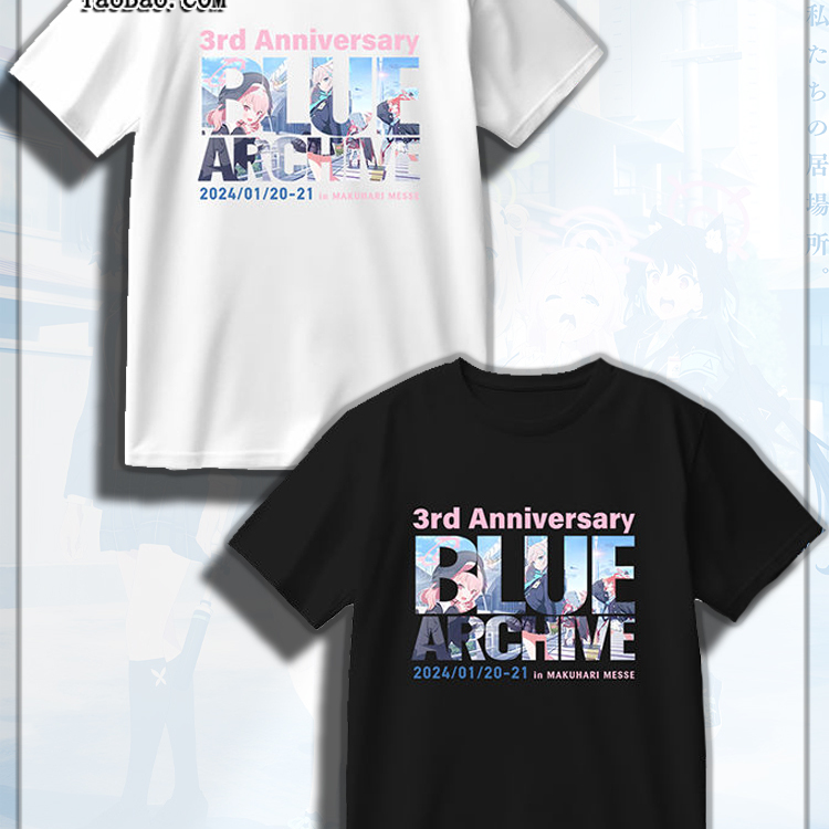 蔚蓝档案周边衣服碧蓝游戏小鸟游星野痛衣夏装男士短袖T恤上衣ins