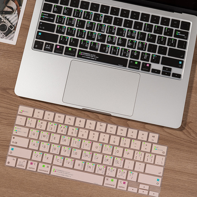 2024适用苹果macbook键盘膜电脑air13.6寸mac13.3笔记本pro13超薄os功能快捷键16保护15配件m2软硅胶m1全覆盖