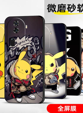 适用OPPOReno11手机壳Pro保护套F全包软防摔定制薄硅胶宝可梦直边新款网红女创意男卡通简约情侣高级液态个性