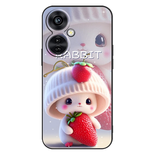 适用oppoK11x手机壳oppo k11X保护套送膜防摔全包软超薄情侣网红男液态硅胶女新款简约魔方直边卡通萌兔定制