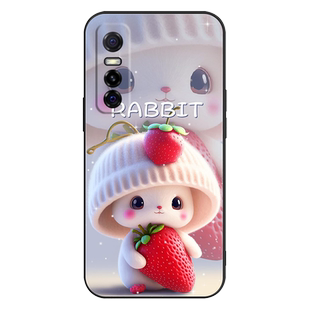 适用vivoS7e手机壳vivo S7e活力版保护套防摔全包软超薄情侣潮网红男液态硅胶女个性简约新款卡通萌兔订定制