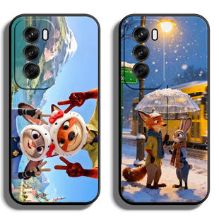 适用OPPOReno12手机壳Pro保护套F全包软防摔定制薄硅胶动物城液态潮时尚男创意新款网红个性卡通高级情侣女直