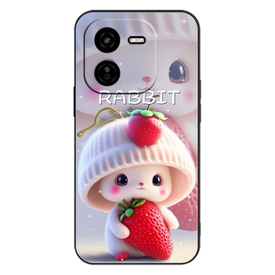 适用于vivoIQOOZ9X手机壳vivo IQOO爱酷Z9x保护套iqooZ9x防摔全包软超薄情侣5G网红男液态硅胶女卡通萌兔定制