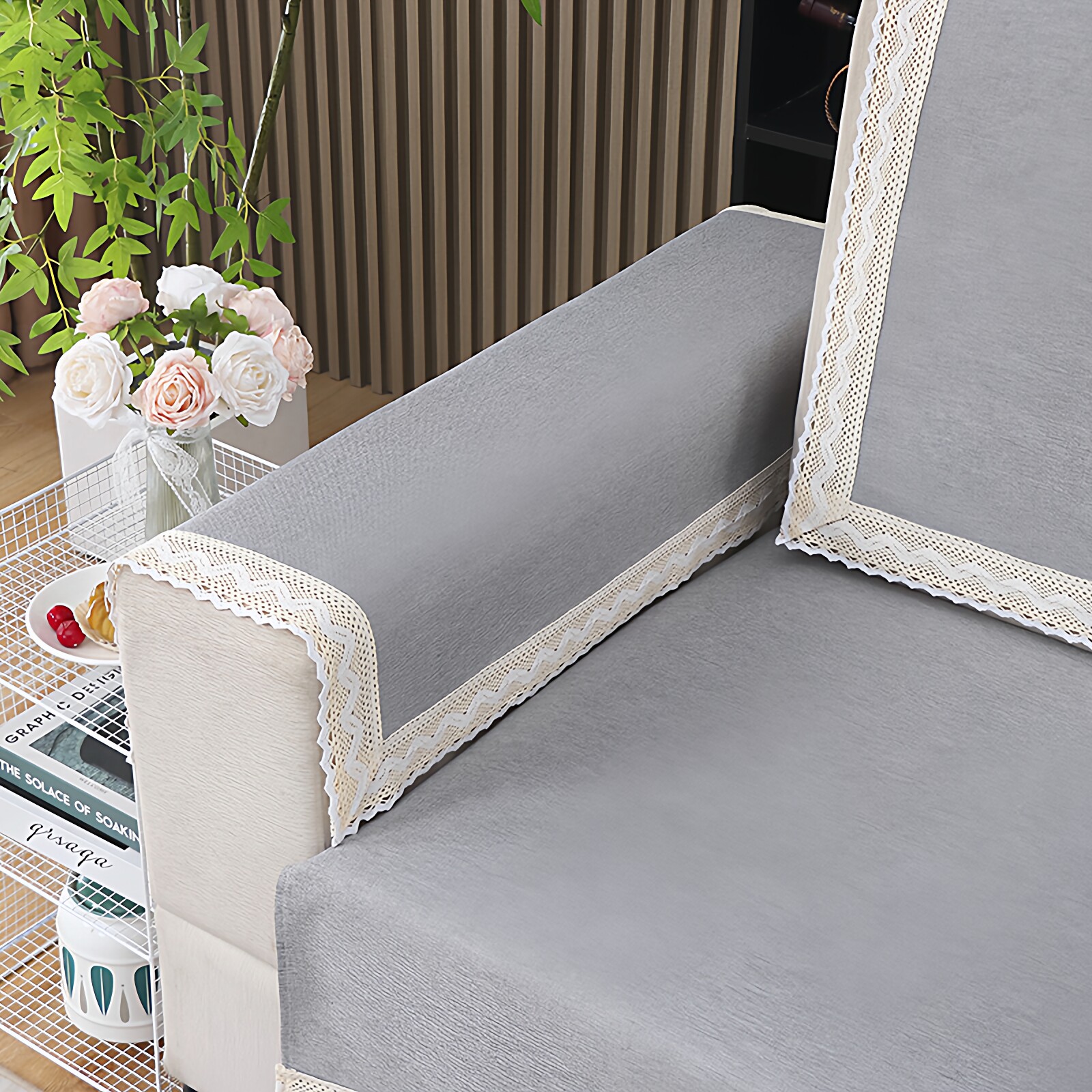 欧式雪尼尔四季通用防滑全盖靠背巾扶手巾后背盖布简约现代沙发垫