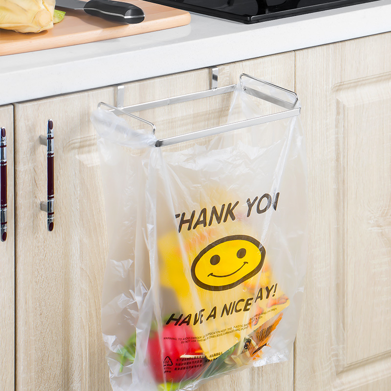 不锈钢橱柜门塑料壁挂收纳垃圾桶