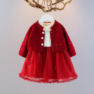女宝宝洋气秋天连衣裙女童秋季公主裙儿童秋装长袖裙子中小童秋款