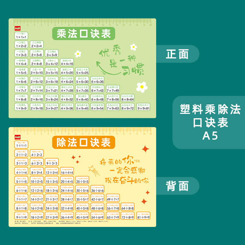 99乘法口诀表九九小学生加法减法儿童学习数学启蒙早教挂图_虎窝淘