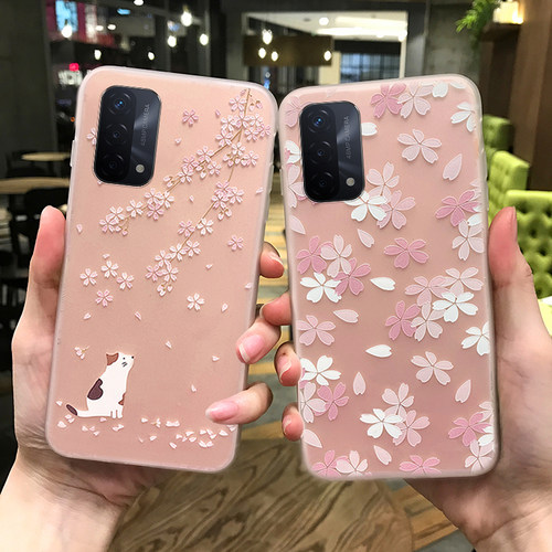 oppoa96手机壳ins风樱花
