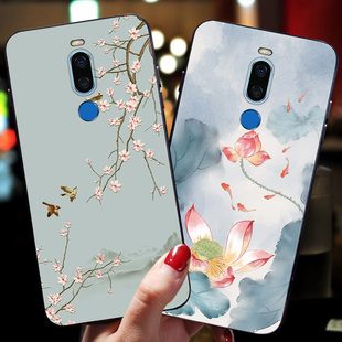 魅族16th手机壳16plus中国风15女款 创意x8包边plus M15p保护套16磨砂全包软硅胶16plus男潮女防摔外壳pius个性