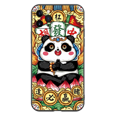 苹果xmax手机壳熊猫锦鲤iPhone11promax新年款xs招财max可爱卡通猫iPhonex女潮个性创意xr网红x潮牌男pro硅胶