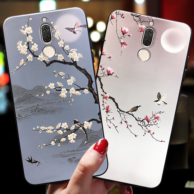 华为麦芒6手机壳女4古风5保护壳mla-al00硅胶g9plus软壳al00全包rne防摔六超薄8磨砂7浮雕套五男带挂脖挂绳七