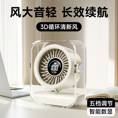 2025年新款能适大风静音桌面风扇