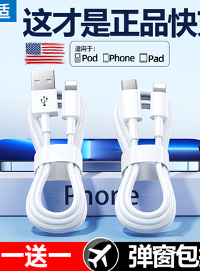 能适适用苹果iPhone11promax快充14数据线12充电线13手机7p车载PD20W加长8plus短usb器iPad平板2米XR冲X/6/6s