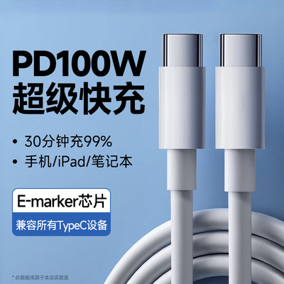 Type-C双头PD100W快充数据线