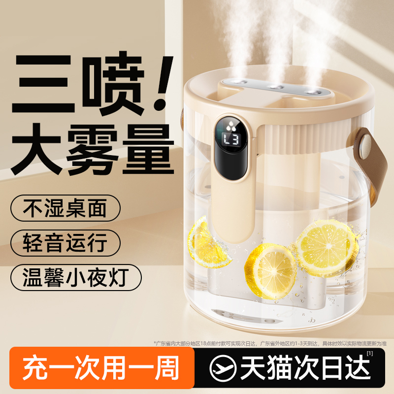 2025新款能适加湿器家用静音卧室孕妇婴儿室内小型大喷雾保湿神器