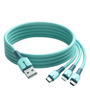 能适充电器线快充一拖三多头三合一数据线车载通用多功能手机适用苹果华为安卓插头三头套装多口带头加充电头