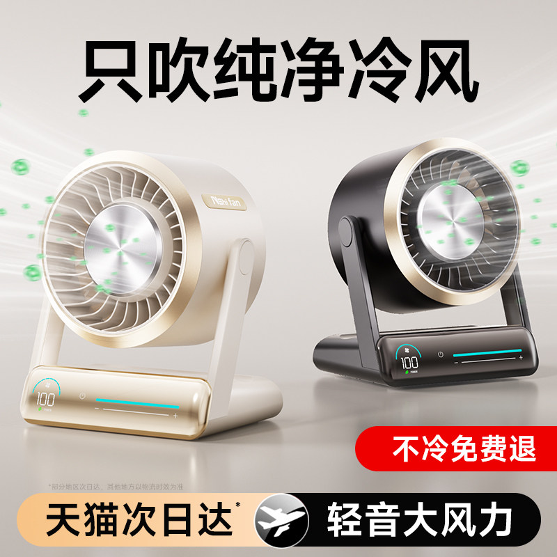 2026新款负离子循环桌面风扇家用图片