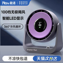2025年新款小风扇桌面超强力小风扇静音办公室桌上充电学生电扇制冷空调迷你台式便携式风扇小型宿舍usb工位