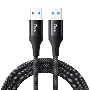 能适usb3.0双头数据线传输移动硬盘盒笔记本电脑散热器板刷机公对公连接双公头延长线转转接车载二两头接口