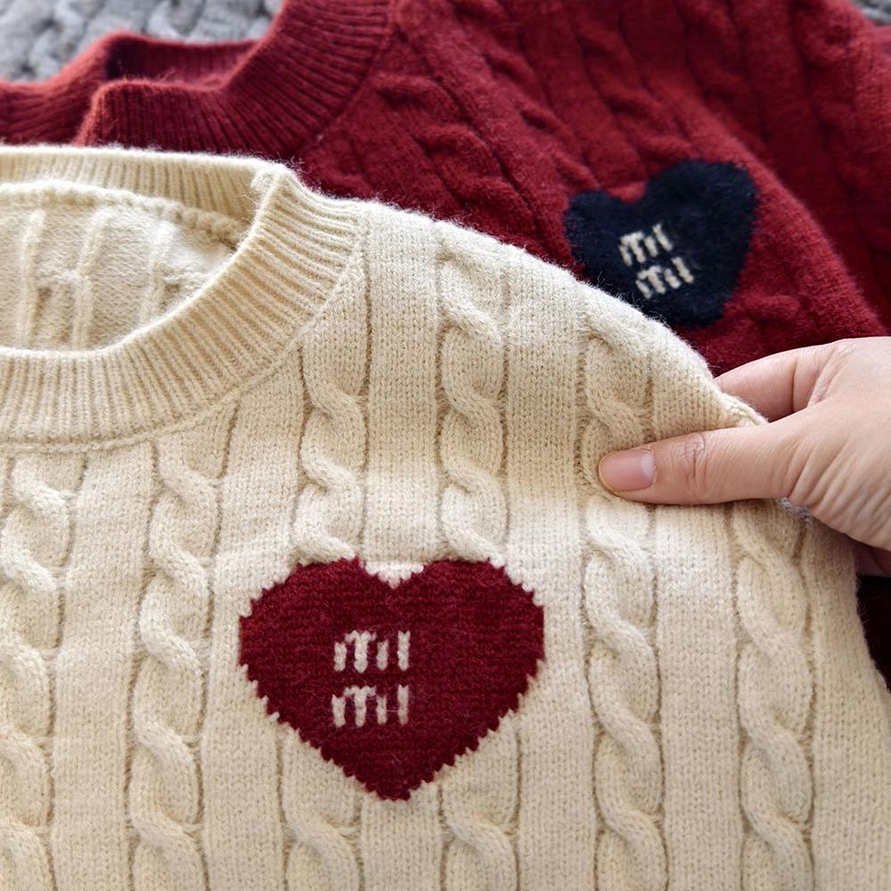 新年毛衣加厚节日感男女童