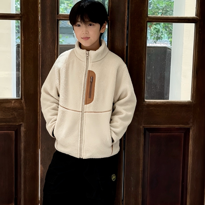 保暖防风立领舒棉绒亲子外套