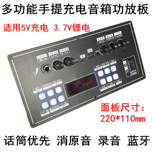 双输出手提音箱蓝牙功放板消原音