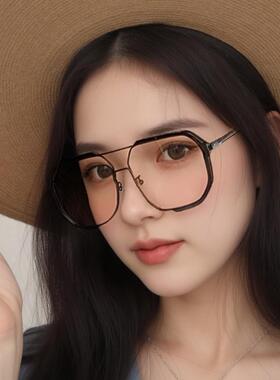 墨镜2024新款潮女gm防紫外线强光显脸小太阳镜ins街拍网红款眼镜