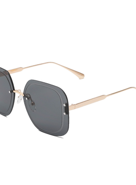 男潮款墨镜街拍复古大框