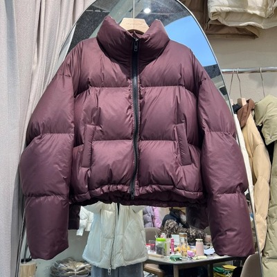 宽松小个子短款面包服棉袄外套