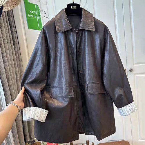 秋冬季大码皮夹克酷飒风夹克上衣