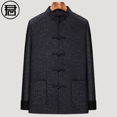 男秋季 外套中青年中式 立领盘扣老式 唐装 衣服佛系禅修服中国风男装