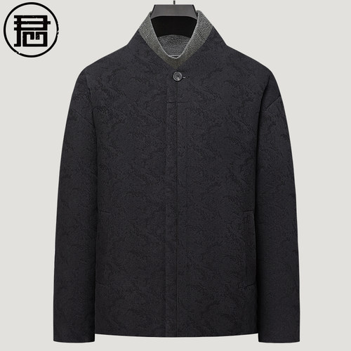 2025新中式羽绒服男装禅意中国风