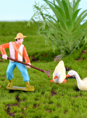 可爱动物PVC公仔烘焙蛋糕装饰品