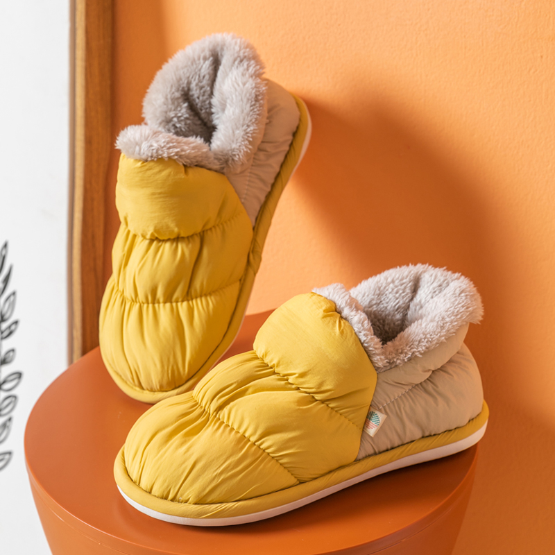 外穿包跟秋冬季保暖加绒毛毛拖鞋