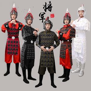 打鼓服岳飞铠甲汉服战袍表演服古代士兵服装满江红花木兰盔甲将军