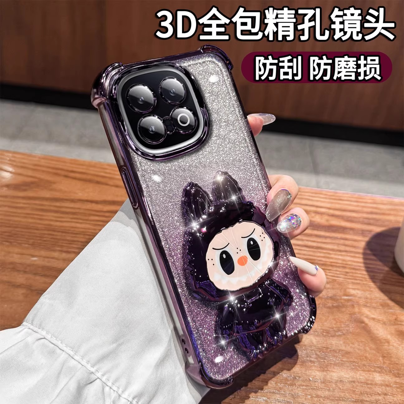 镜子带支架适用iqoo13手机壳12pro新款z10透明z9turbo镜头全包iqooneo9气囊硅胶spro+防摔爱酷iq00vivo外壳套