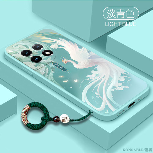 凤鸣九天适用一加13手机壳新款1加8国潮1+7直边1+10pro外壳9rt液态硅胶7pro镜头全包oneplus12高级oppo保护套