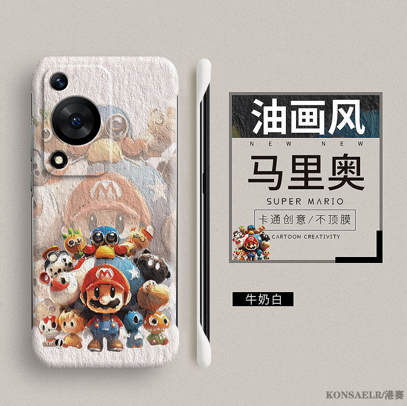 油画马里奥适用华为畅享70手机壳畅享50pro新款60x保护套5G无边框畅享20防摔60P男女畅享z超薄卡通创意60硬壳图片