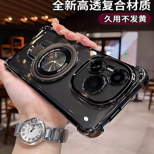 四角加厚气囊适用华为荣耀power手机壳honorpower保护套新款透明电镀硅胶power镜头全包防摔honor简约软外壳