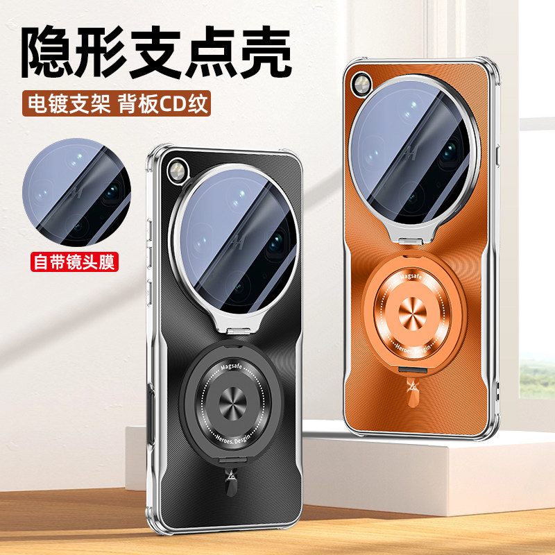 适用oppofindx9pro手机壳新款旋转镜头时尚双支架findx9Ultra高端磨砂全包防摔保护套X9SPro男女士简约高级感